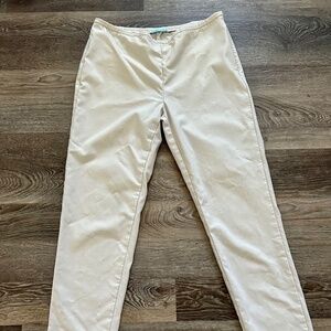 J. McLaughlin Side Zip Dress Pants 8 khaki color